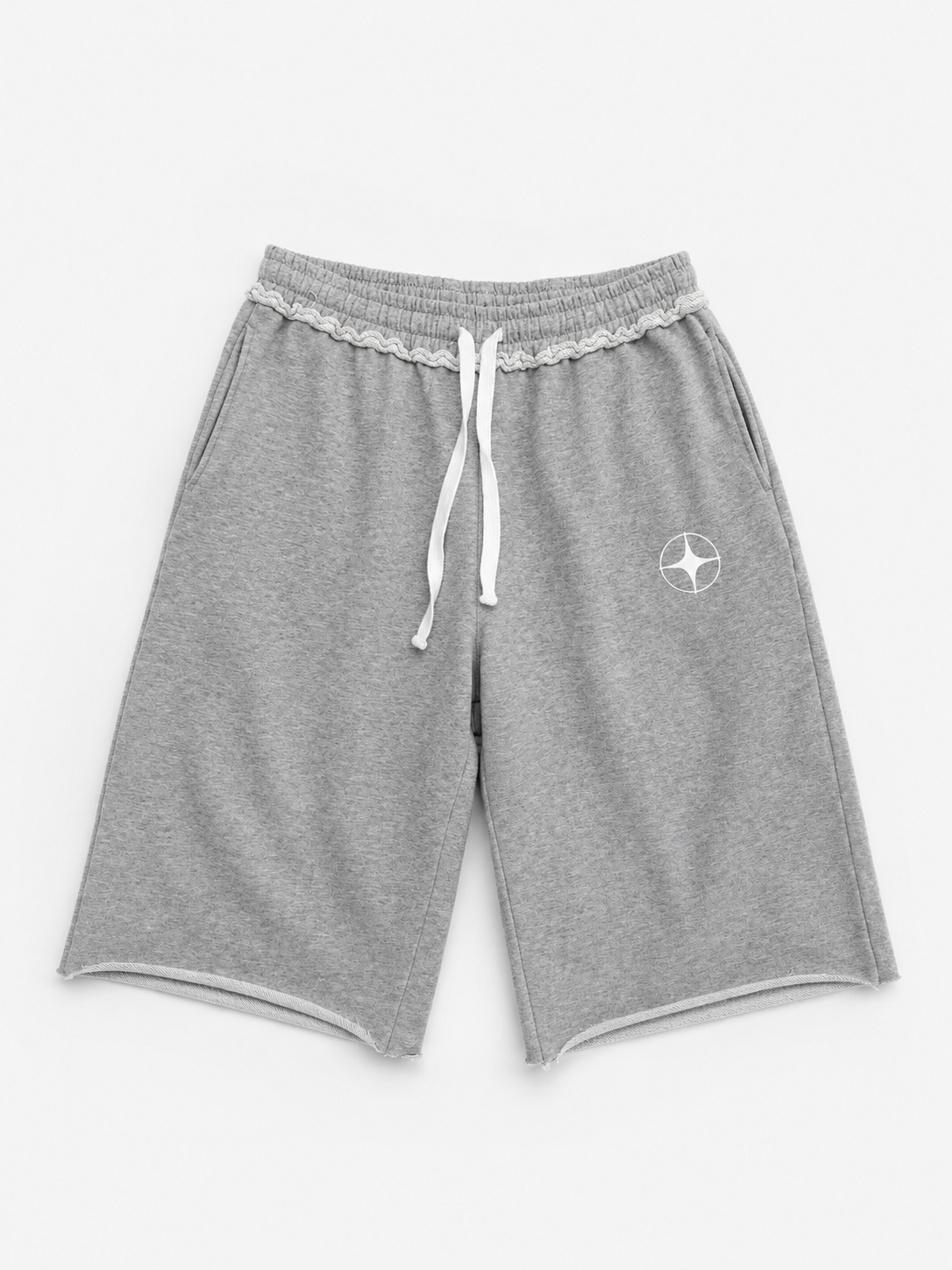 GREY 3/4 SHORTS