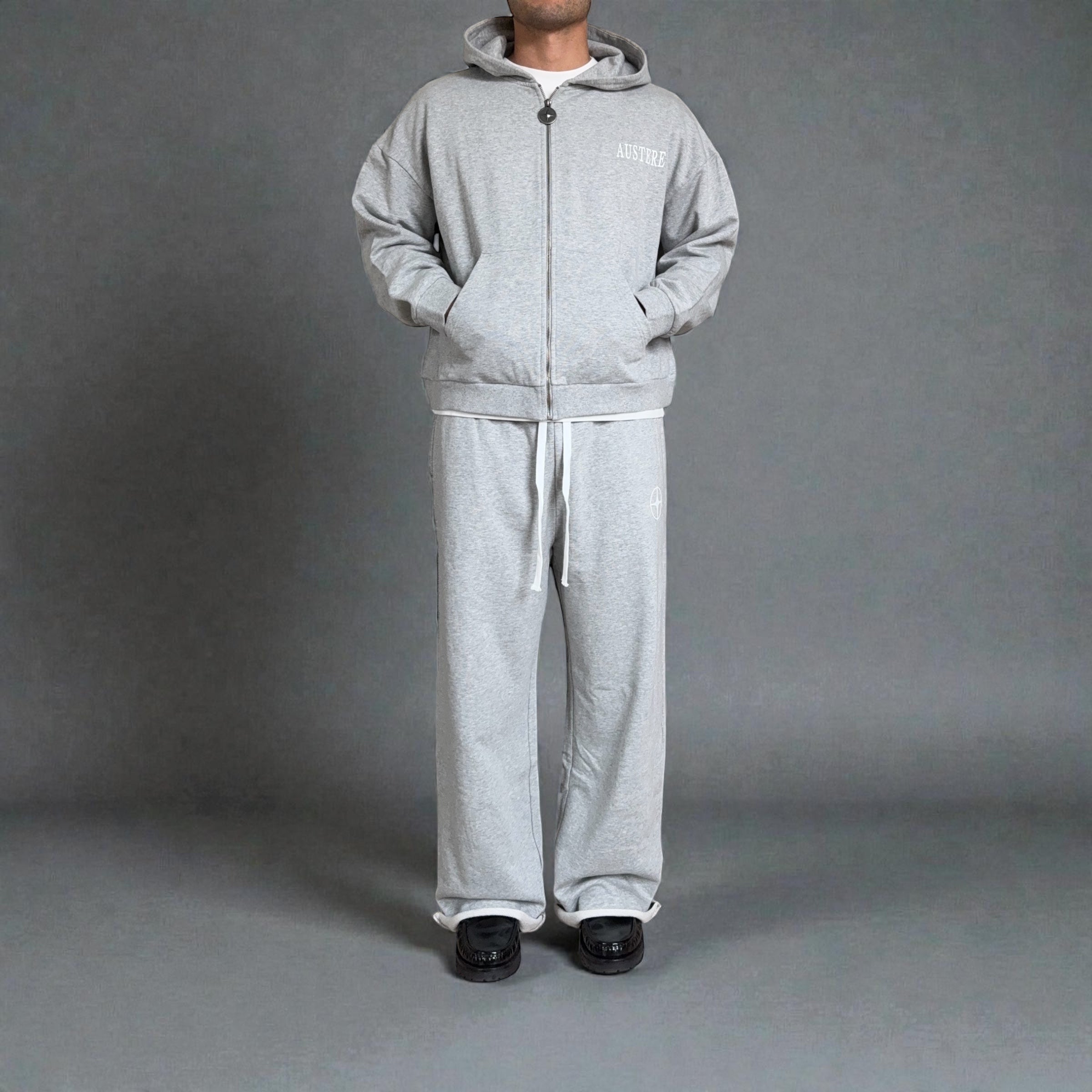 GREY ZIP-UP JACKET