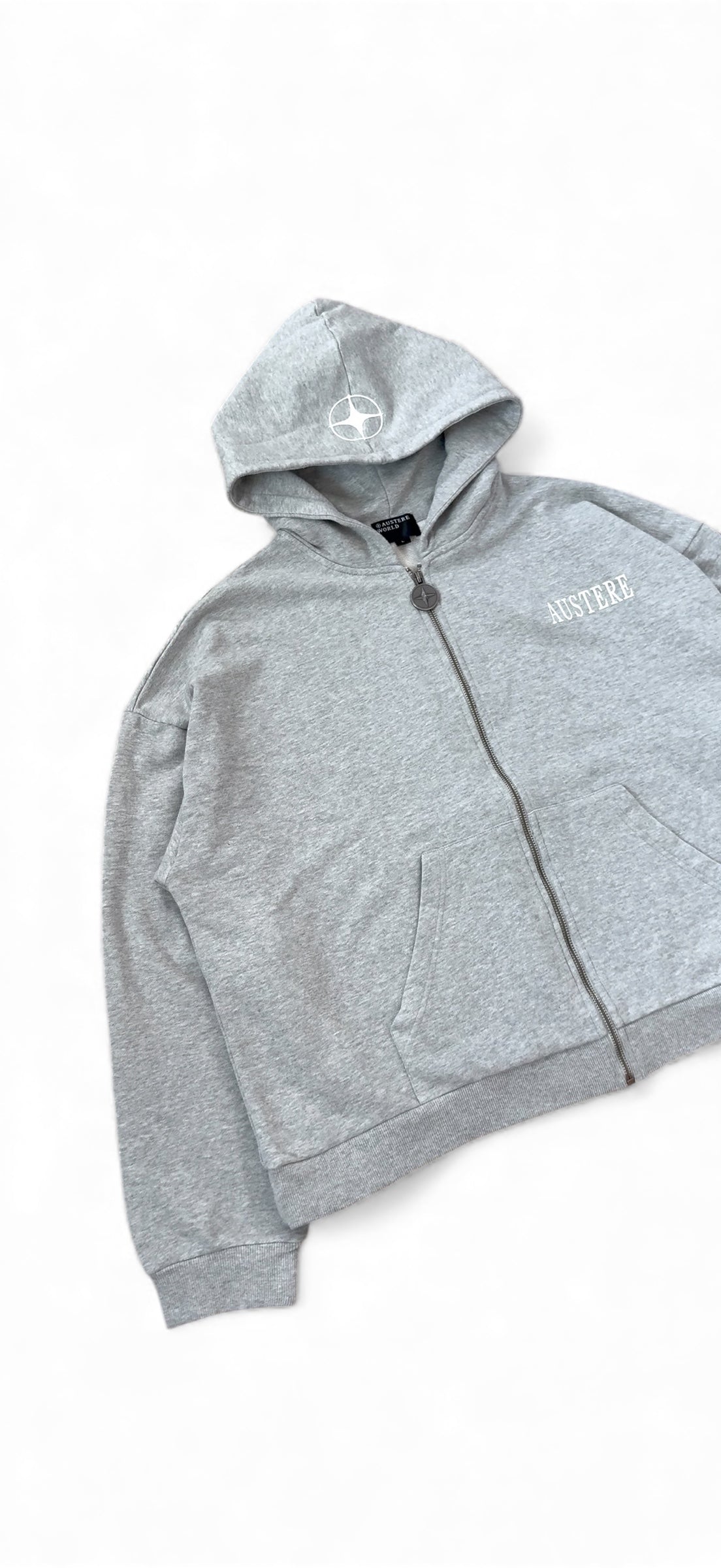 GREY ZIP-UP JACKET